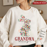 Blumenhase Oma Ostertag personalisiertes Sweatshirt Geschenk für Oma/Mama
